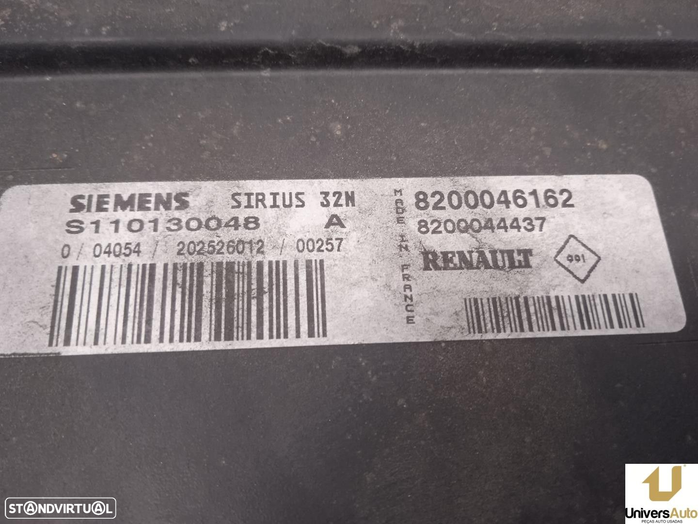 CENTRALINA MOTOR UCE RENAULT MEGANE I COACH 2000 -8200046162 - 4