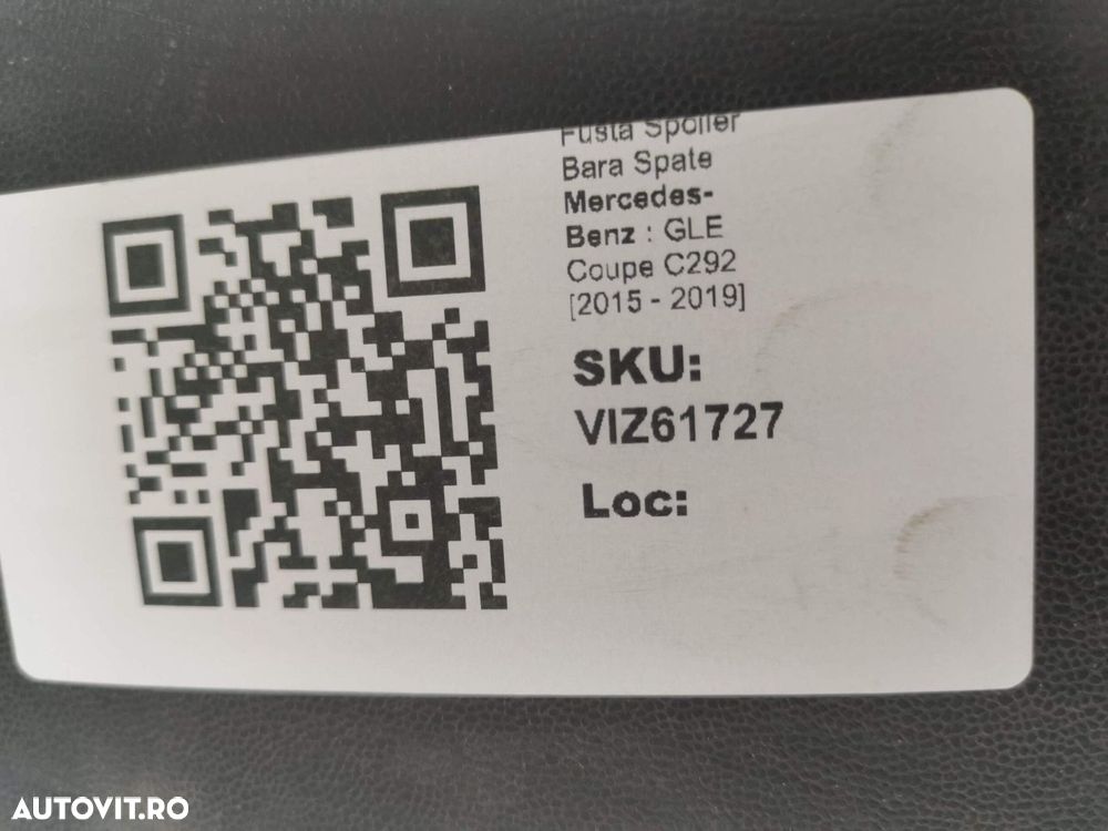 Fusta Spoiler Bara Spate Mercedes-Benz  GLE Coupe C292 2015 2016 2017 - 8