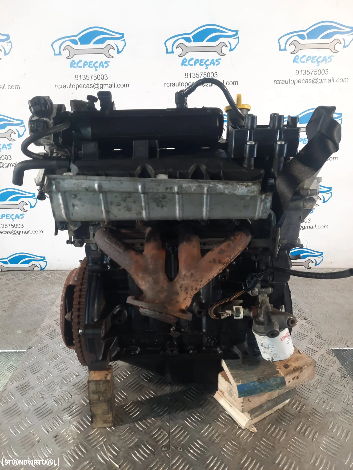 .MOTOR COMPLETO 1.2i 8V 58CV D7F D7FG726 RENAULT CLIO II 2 MK2 FASE I 1 - 10