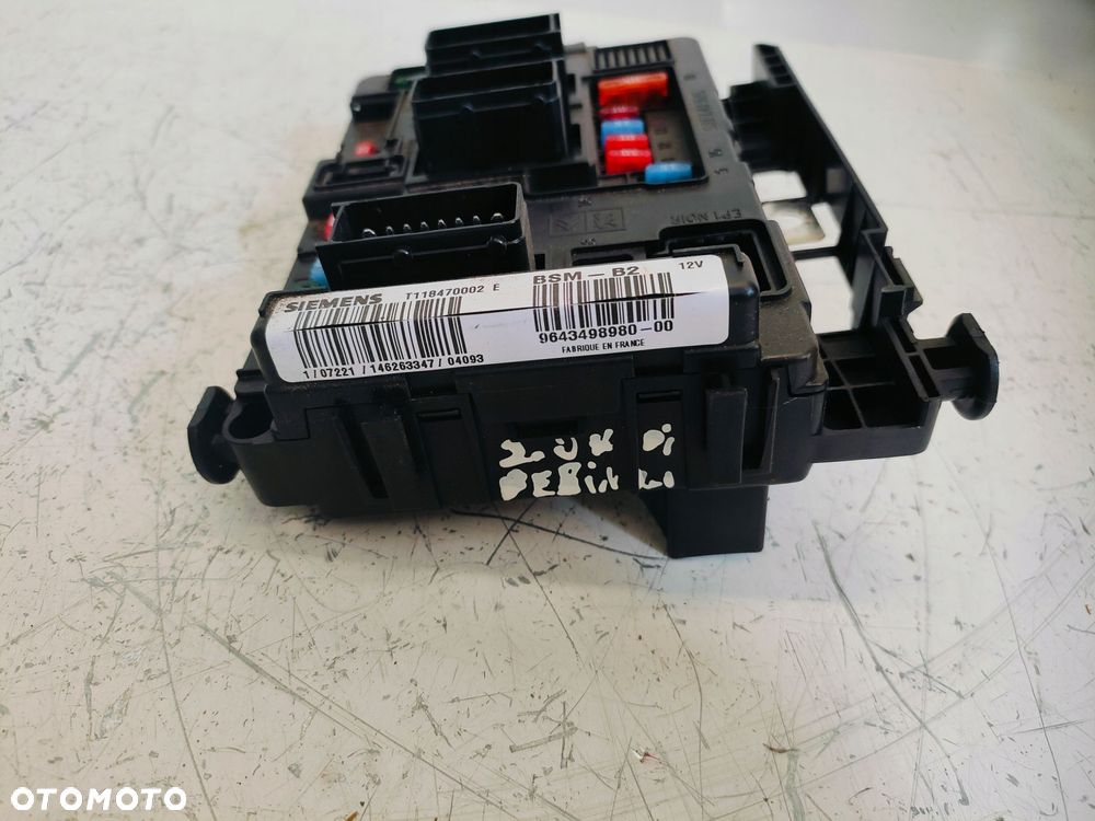 CITROEN BERLINGO I LIFT 2.0 HDI RHY MODUŁ BSM 9643498980 - 3
