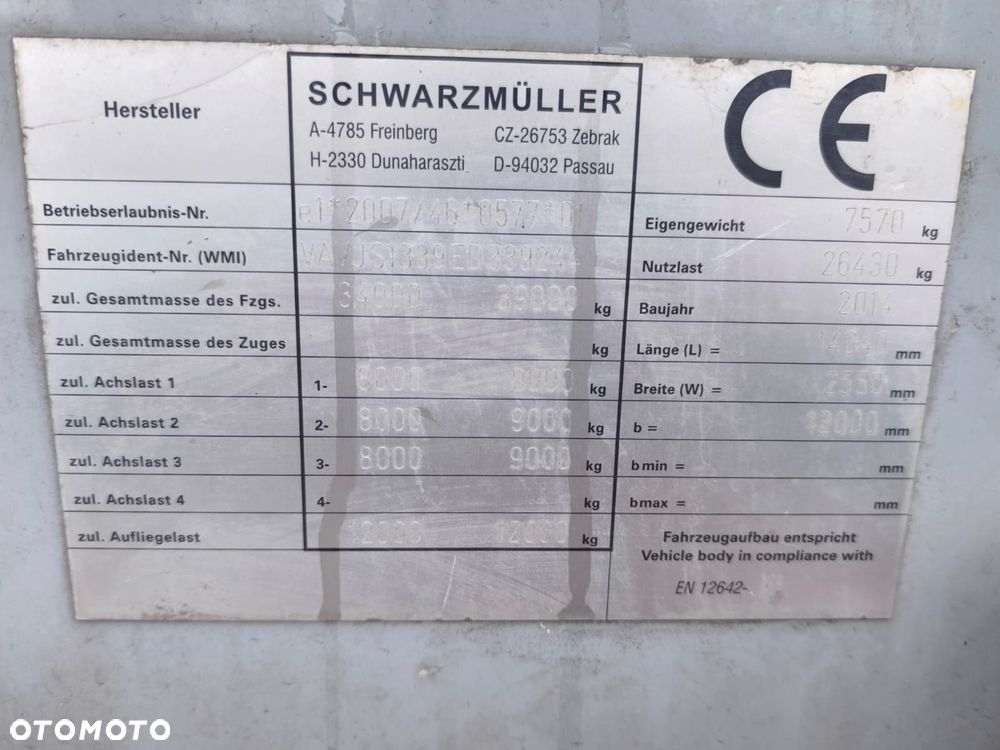 Schwarzmuller | RUCHOMA PODŁOGA | WALKING FLOOR | OŚ PODNOSZONA | - 6