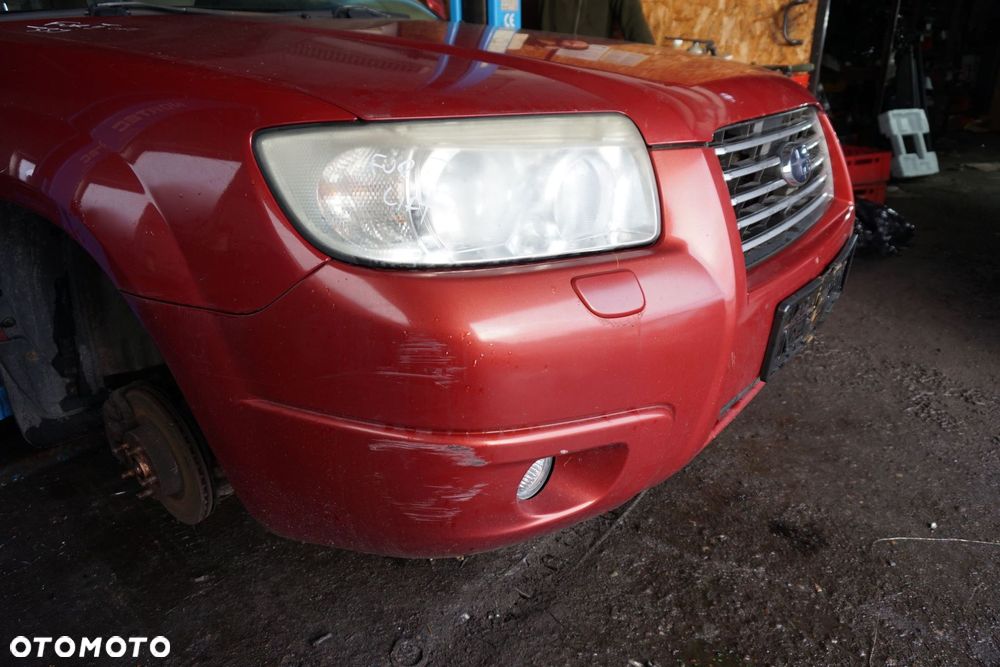 MASKA ZDERZAK BŁOTNIKI LAMPY FORESTER II SG LIFT 33J  SUBARU 2006-2008 CZERWONY GARNET PRZÓD KOMPLETNY - 10