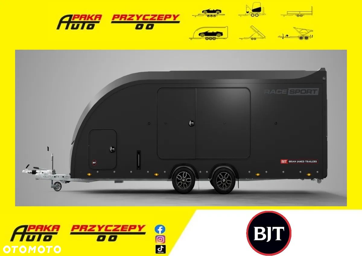 Brian James Trailers RACE SPORT MODEL: 5,5x2,1 M, Przyczepa do samochodów sportowych, quadów, motocykli i innych małych pojazdów, DMC 3500 KG - 1