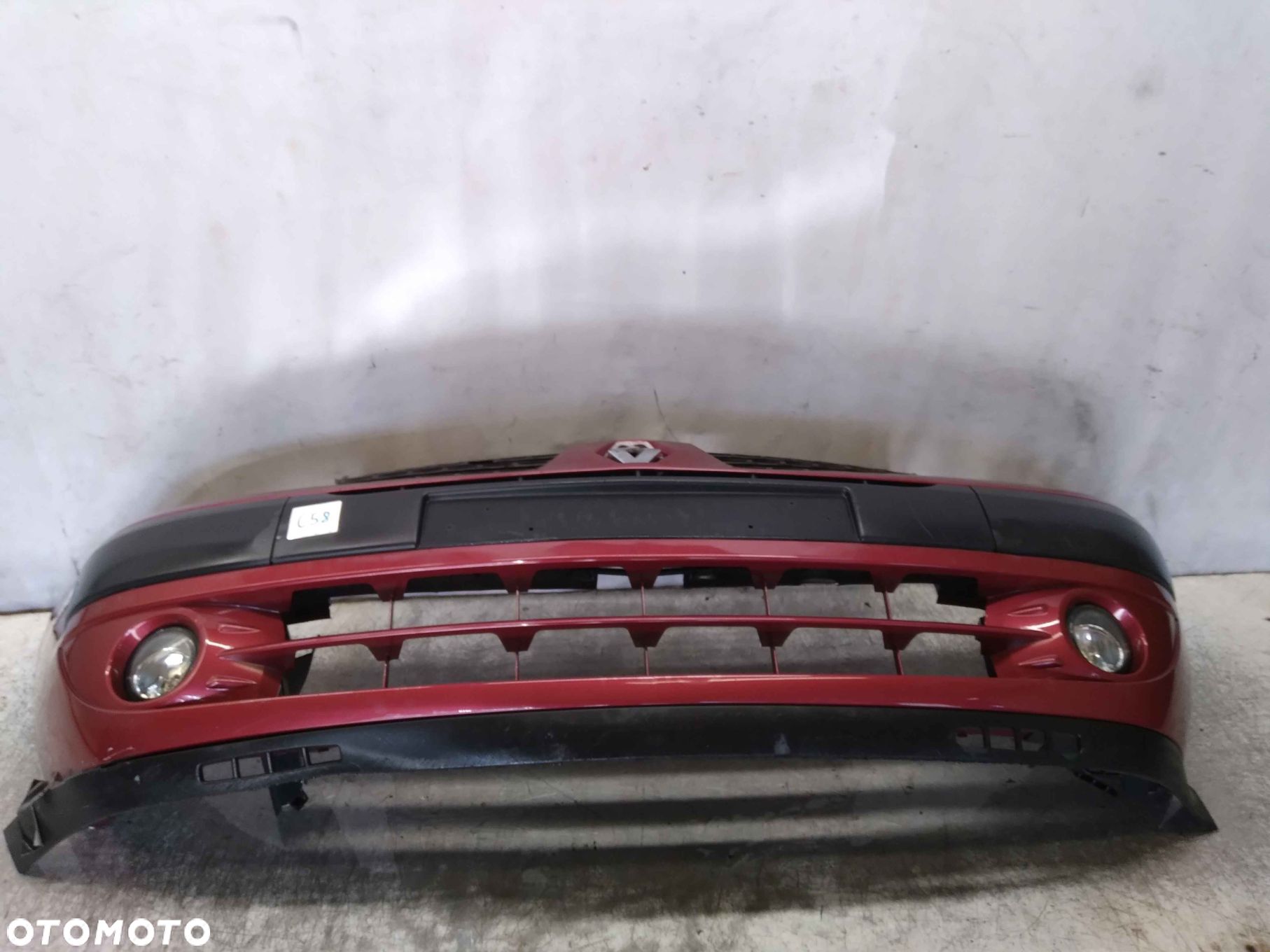 ZDERZAK PRZÓD PRZEDNI RENAULT CLIO 2 II LIFT FL TEB76 BORDO BORDOWY HALOGENY - 1