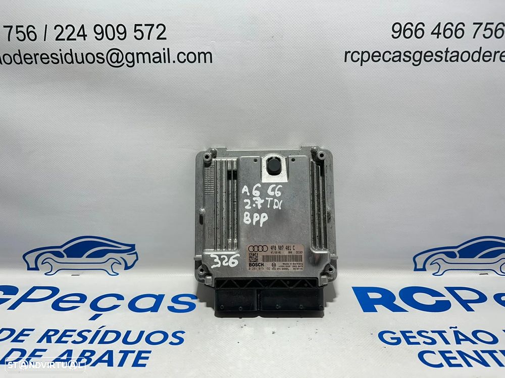 .Centralina Motor Original Bosch VAG Audi A6 C6 2.7 TDi BPP 3.0 TDi BMK ASB 4F0907401C 0281013192 - 2