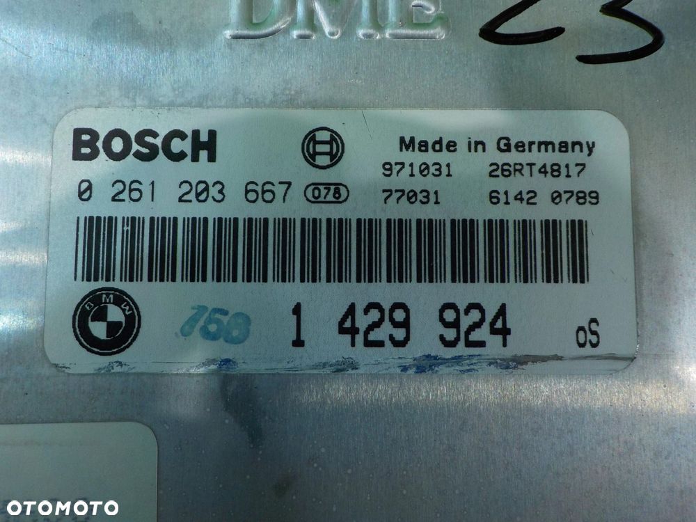 BMW Z3 E36/37 1.9 B 98r CABRIO 2D sterownik komputer silnika 1429924 - 4