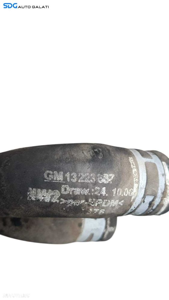 Furtun Conducta Apa Tur Retur de la Calorifer la Bloc Motor Opel Astra H 1.7 CDTI DTR DTJ 2004 - 2010 Cod 13223887 [M9145] - 4