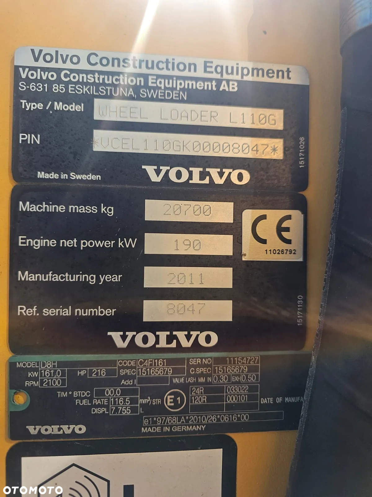 Volvo L110G L110 L 110 G - 24