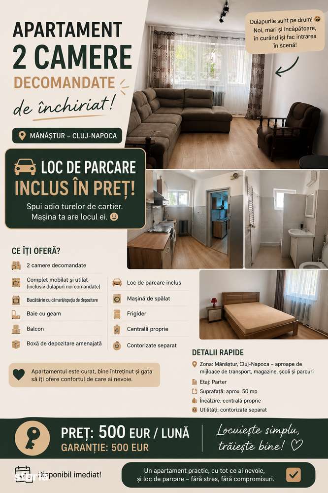 Apartament 2 camere decomandate | Mănăștur — fotografia 1