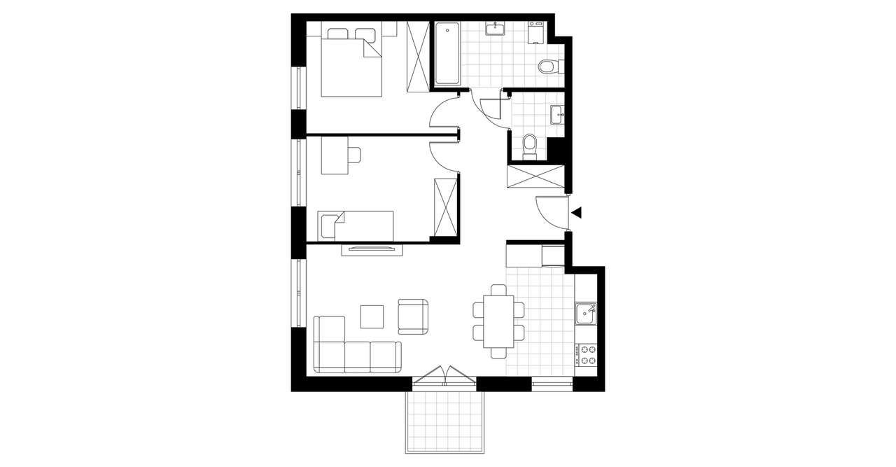 3-pokojowe mieszkanie 62m2 + balkon Bez Prowizji - Pełny obrazek: 3/9