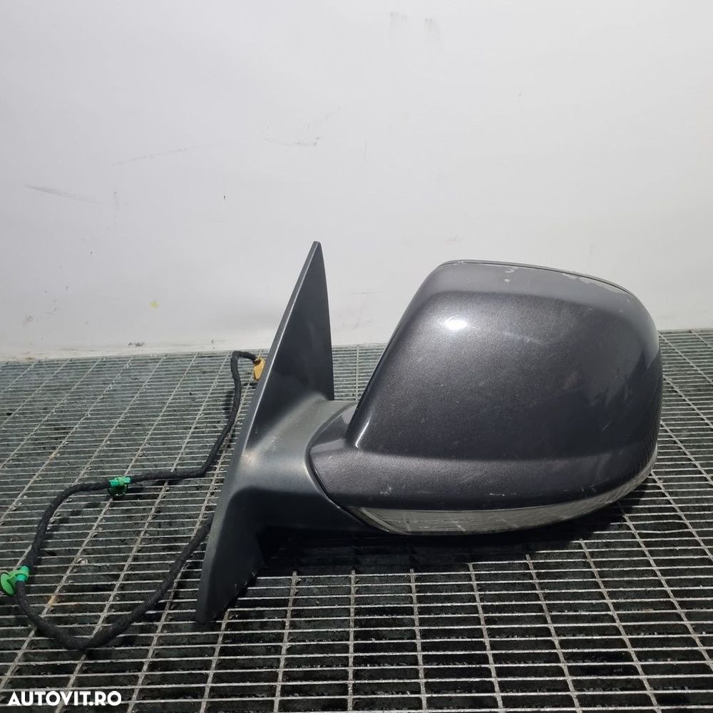 Oglinda stanga Volkswagen Touareg 7L facelift 2007 - 2011 4 Usi GREY LR7M (1417) Cu ... - 1