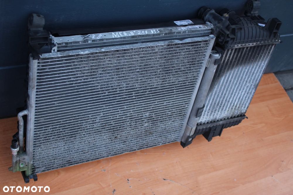 KOMPLET CHŁODNIC WODY KLIMATYZACJI INTERCOOLER WENTYLATOR OPEL MERIVA B 1.7 CDTI - 9