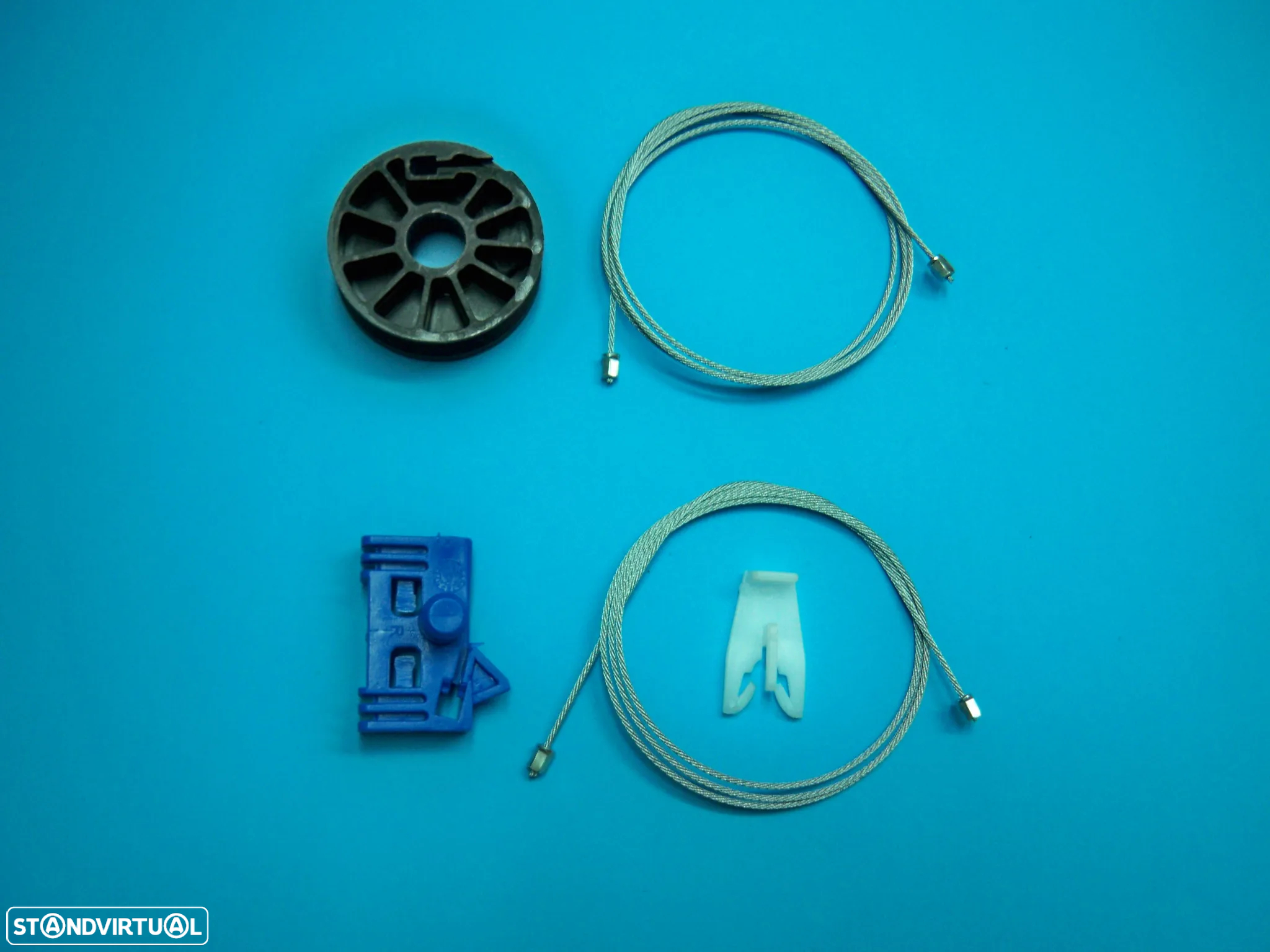 Kit reparar elevador vidro Audi Bmw Vw Mercedes Fiat Seat Renault Skoda Peugeot NOVO - 3