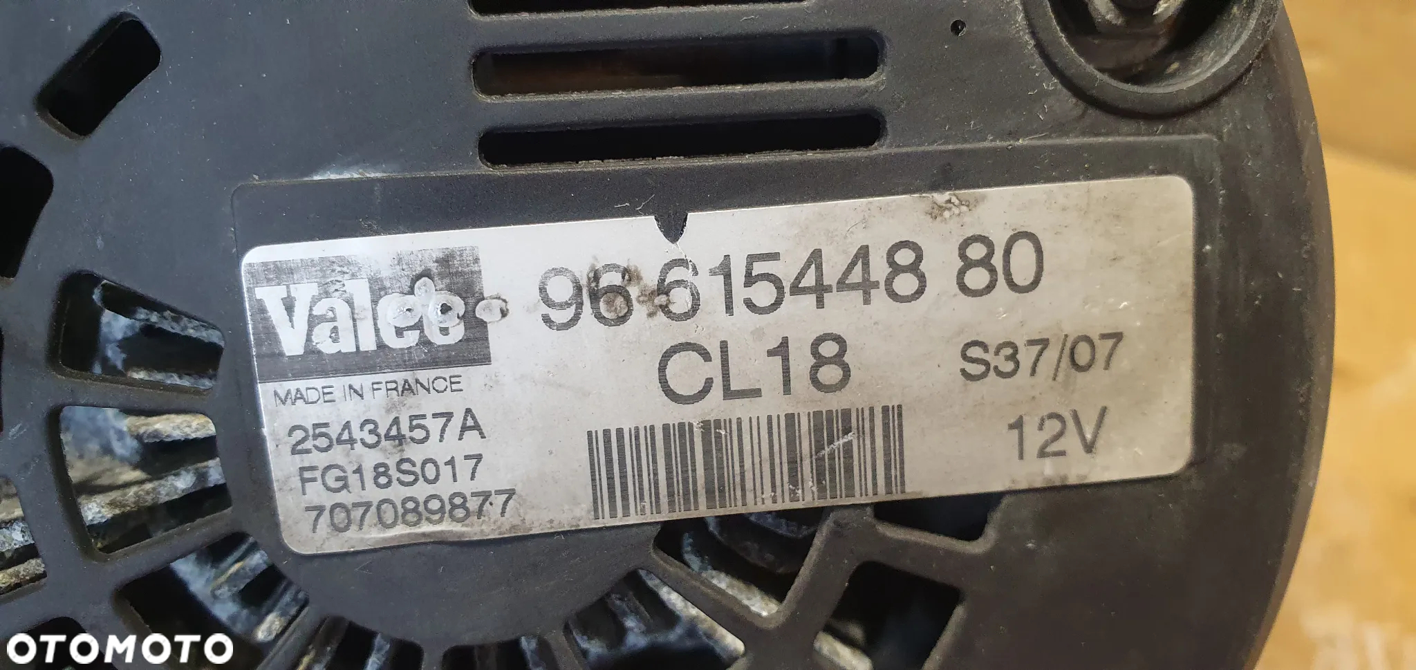 Alternator prądnica Citroen C5 2.0 HDI 9661544880 - 9