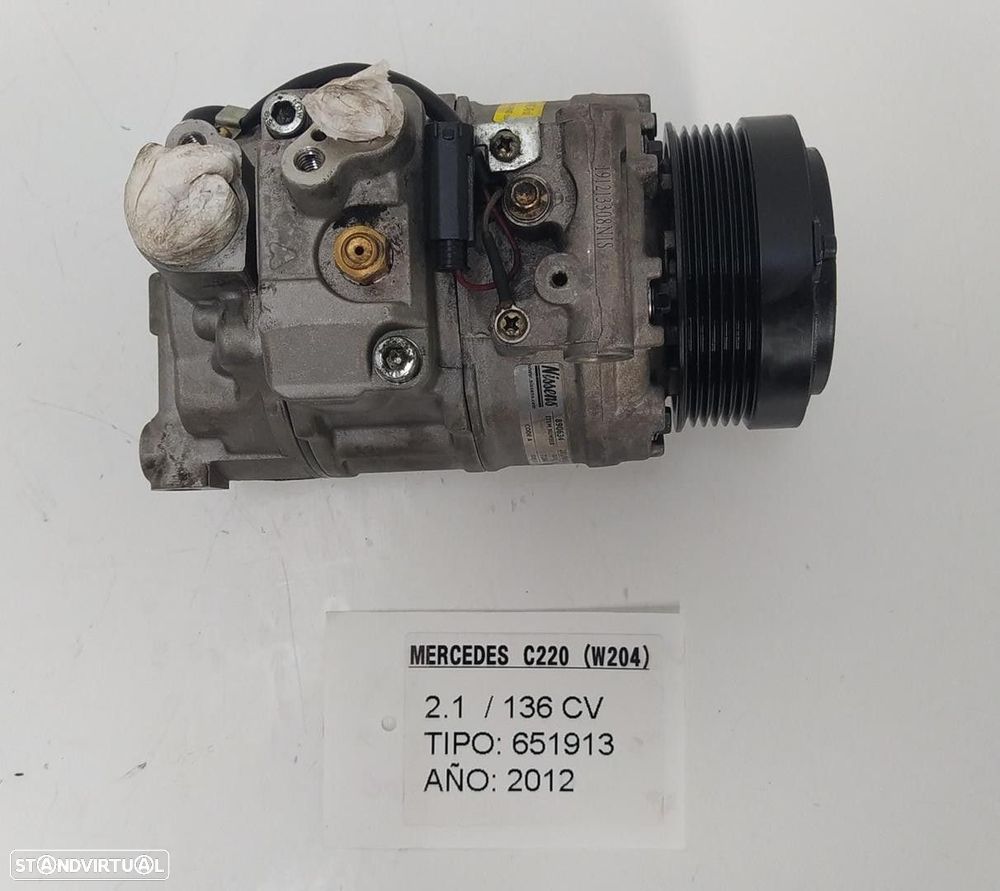 COMPRESSOR AR CONDICIONADO MERCEDES-BENZ CLASSE C T-MODEL 2012 - 1