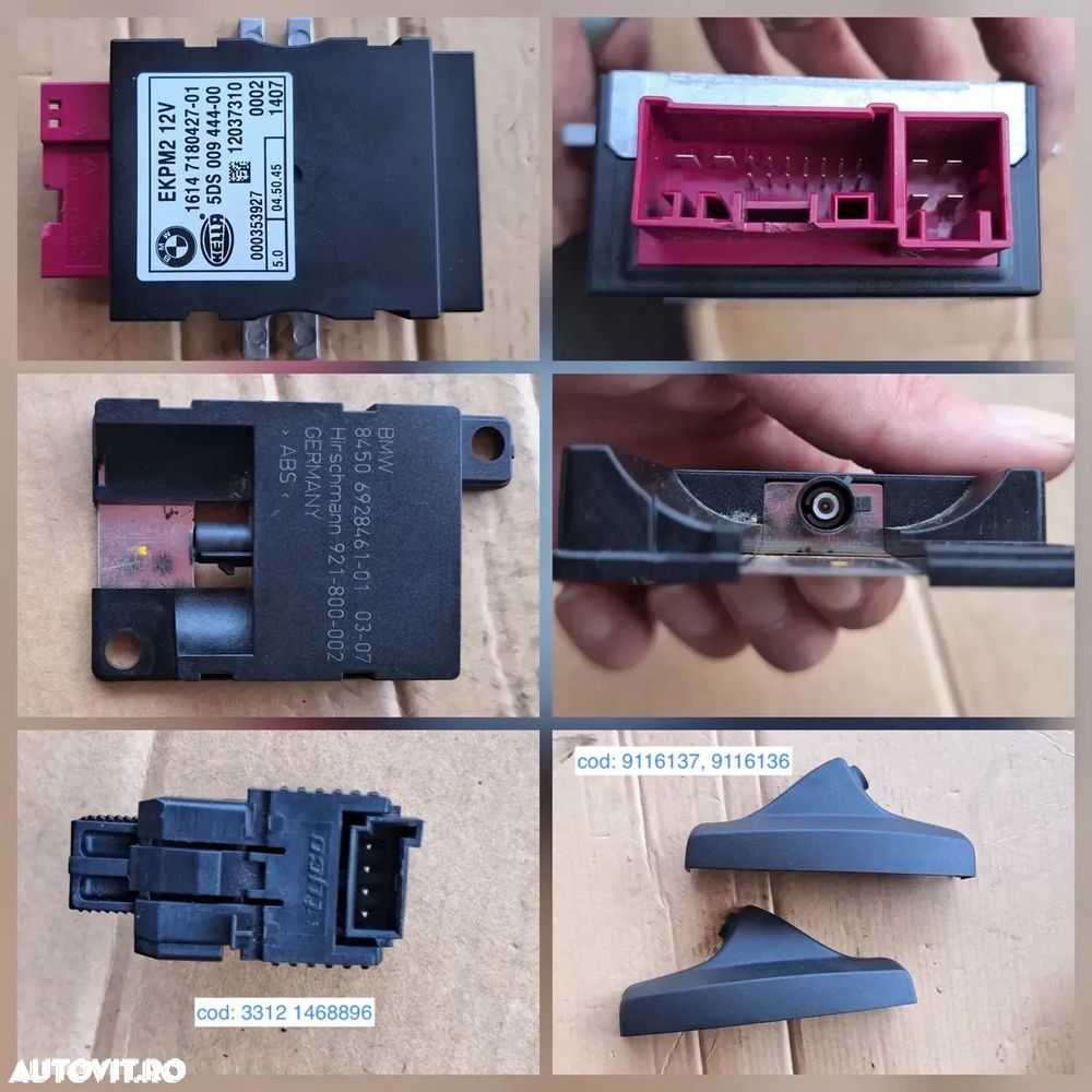 display navigatie ceasuri bord radio cd modul airbag ecu modul control lumini bloc lumini oglinda retrovizoare airbag volan bmw E60 E60 lci E 61 E61 lci E 70 E71 - 8