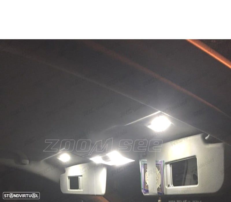 KIT COMPLETO DE 12 LAMPADAS LED INTERIOR PARA VOLKSWAGEN VW POLO MK4 SEDAN 9A4 03-10 - 4