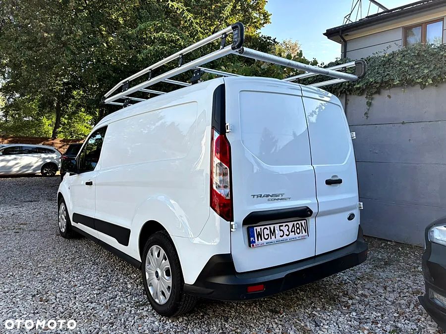Ford Transit Connect 3 osoby LONG MAXI Klima Navi Kamera Czujniki parkowania GrzSzyba Bluetooth Apple Car Play Android Auto Bagażnik dachowy Hak Nowy rozrząd i oleje Gotowy do jazdy Pełny 2019 rok - 5