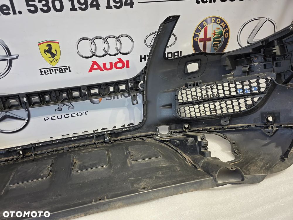 VW TOUAREG 7L6 LIFT 07-10 ŁADNY ZDERZAK PRZEDNI PRZÓD NA SPRYSKI + 6xPDC KOLOR CZARNY METALIK + KRATKI + OSŁONA POD ZDERZAK NR 7L6807221 NR AUKCJI NZ1897 - 37