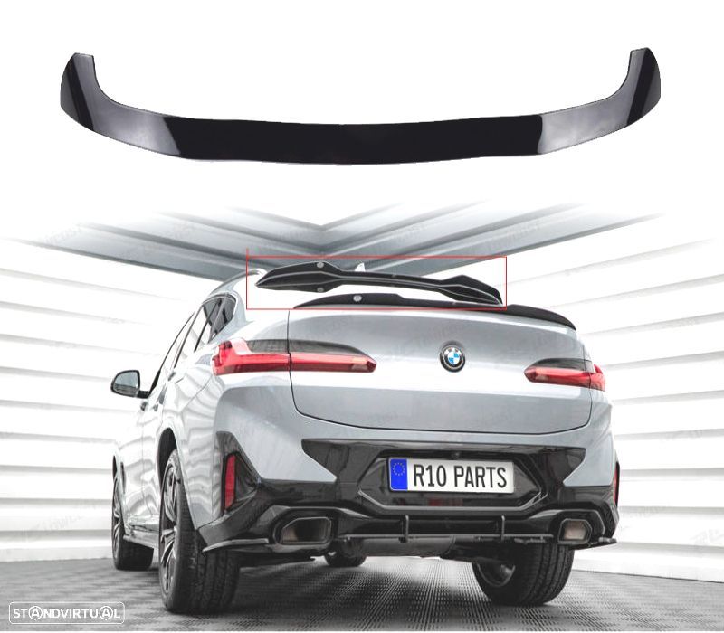 SPOILER DE TETO BMW X4 G02 18- PRETO BRILHANTE - 1