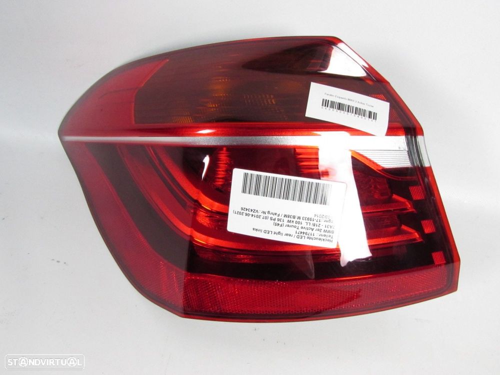 Farolim Esquerdo/Trás Seminovo/ Original BMW 2 Active Tourer (F45) 63217311029