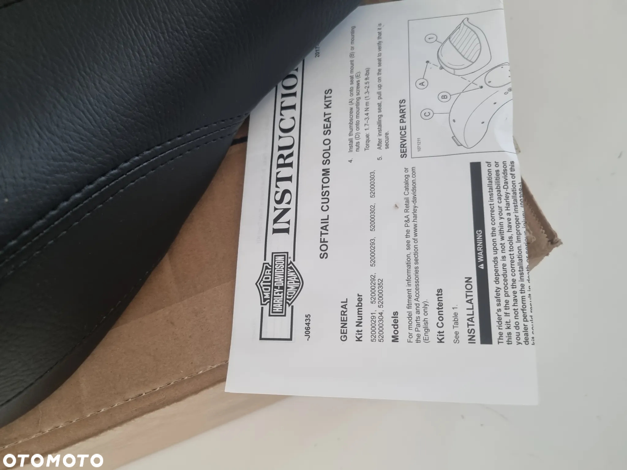 Nowe Siedzenie Kanapa Harley Davidson Softail Heritage M8 FLDE FLHC FLHCS FLSL FXBB - 6