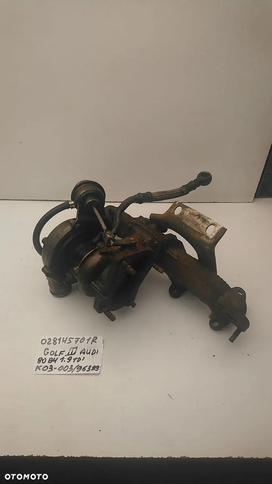 TURBOSPRĘŻARKA 1.9 TD 75KM GOLF III AUDI 80 PASSAT B4 028145701R K03-003 96389 - 2