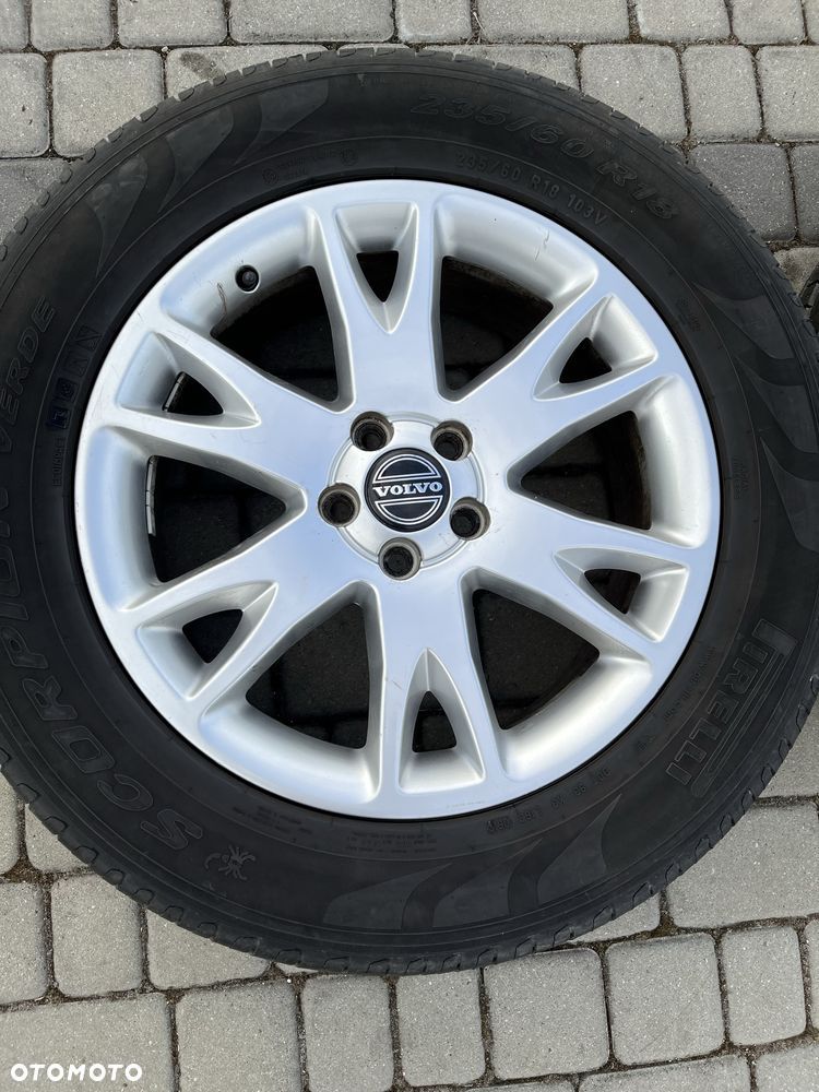 Alufelgi 5x108 18 cali Volvo XC90 otwór 67.1 opony Pirell 235/60/18 - 2