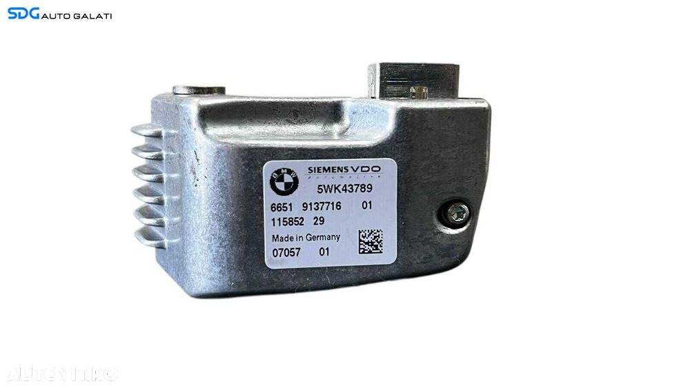 Camera Video Frontala Front Assist Senzor Parbriz BMW Seria 5 E60 E61 2003 - 2010 Cod 9137716 [LC0572] - 6