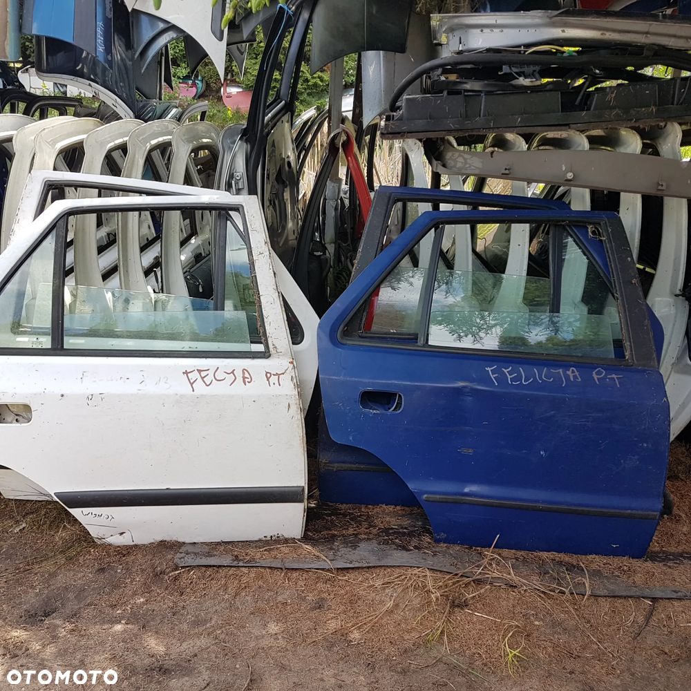 drzwi szyba zamek podnośnik szyby skoda felicia tył - 7