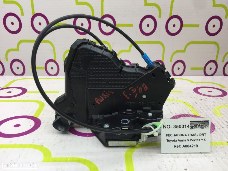 Fechadura Tras / Drt  Toyota Auris 5 Portas de 2015 - Ref: A084219 - NO350014 - 3