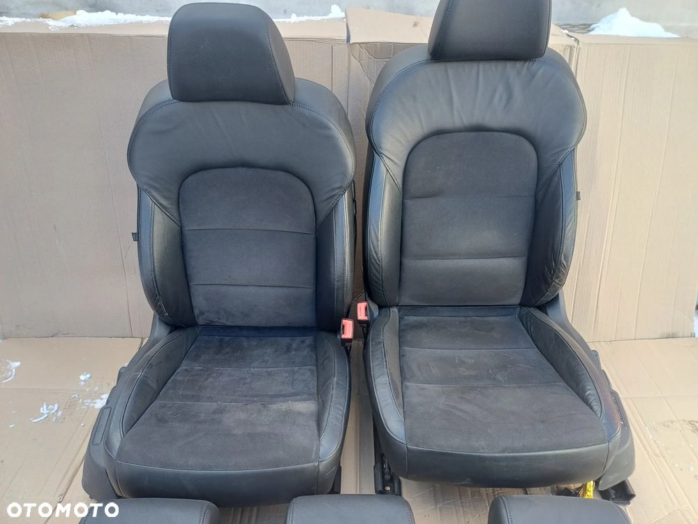 Fotele Skoda Superb 2 skóra alkantara grzane z pamieciami Kombi Europa - 11