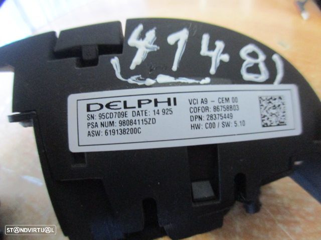 Interruptor 98084115ZD PEUGEOT 208 2014 1.4HDI 70CV 5P BRANCO CONTROLOS DE VOLANTE PEUGEOT 208 2015 1.6HDI 92CV 5P BRANCO - 5