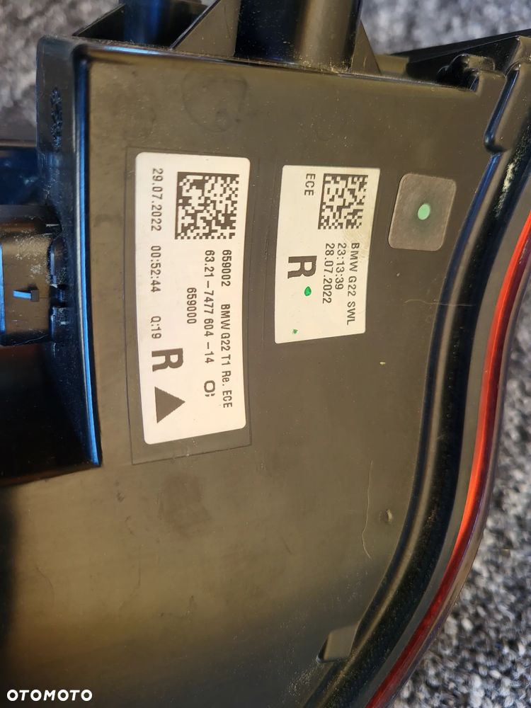 Bmw 4 i4 g26 lampy tył led Eu - 5