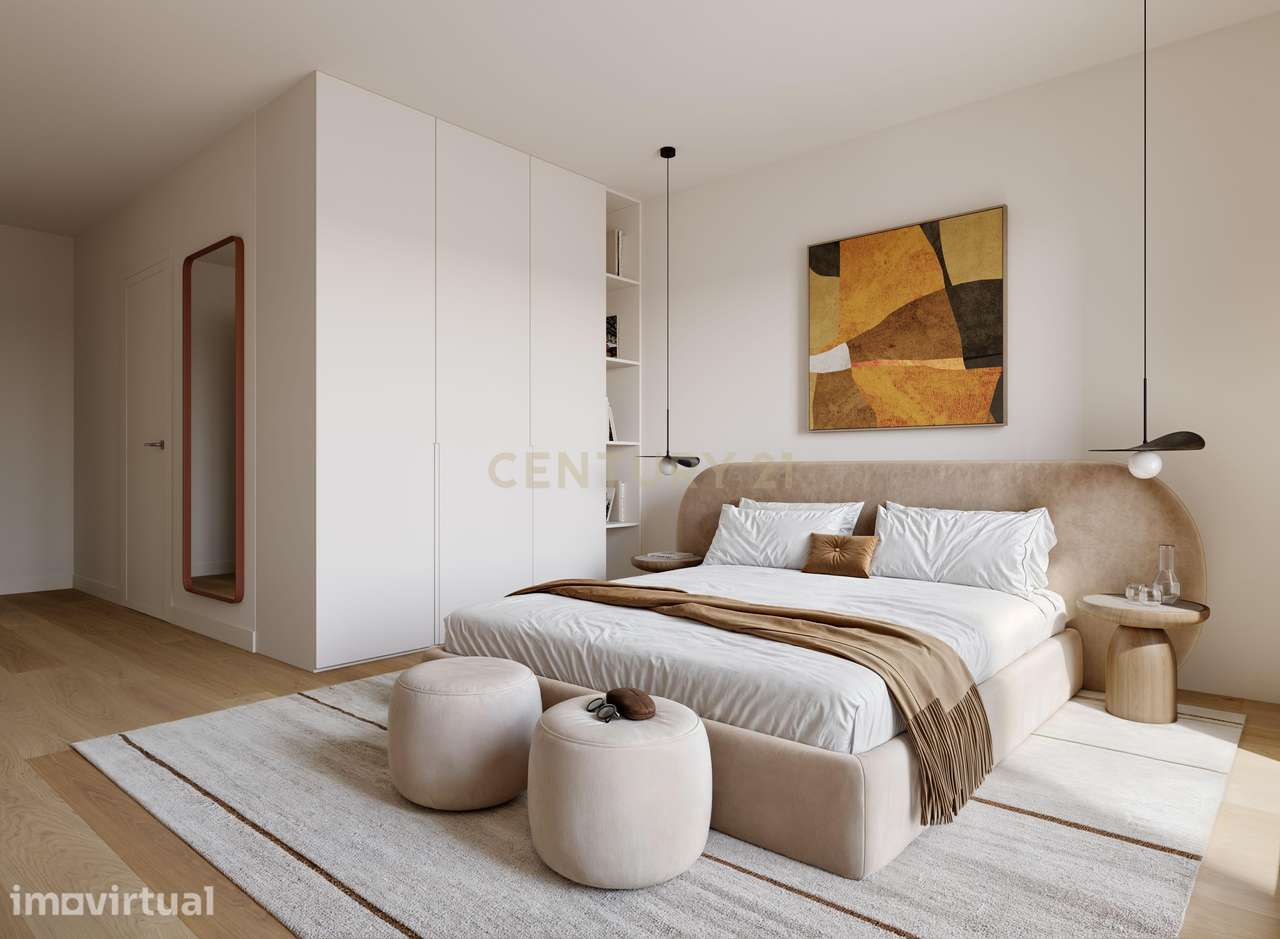Apartamento T2 Duplex novo, em Almada. Com dois lugares de garagem par - Grande imagem: 2/10