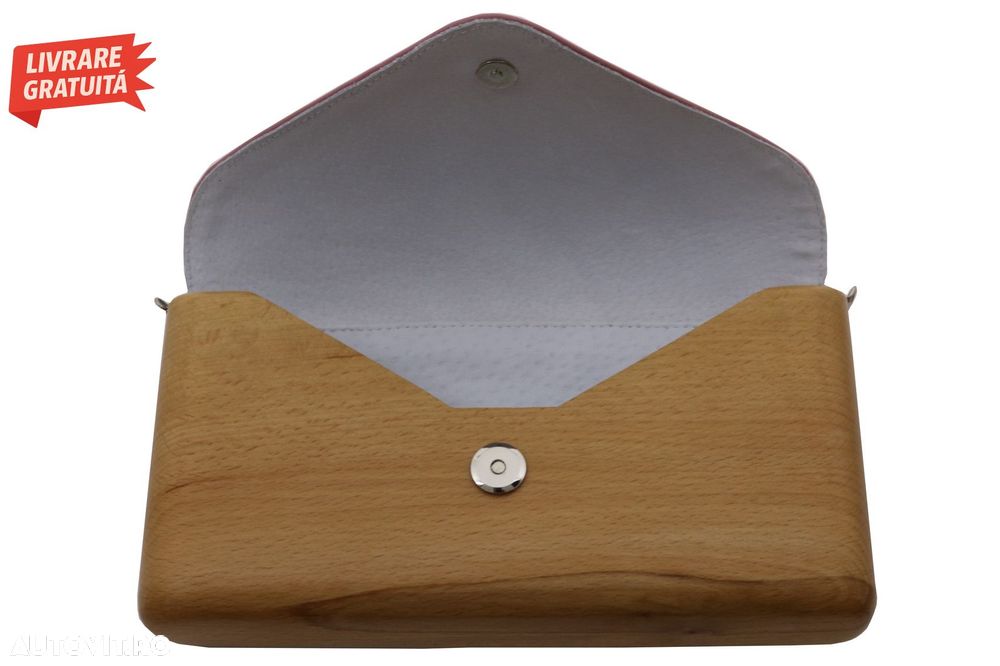 Geanta Lemnia Roz Nude- livrare gratuita - 6