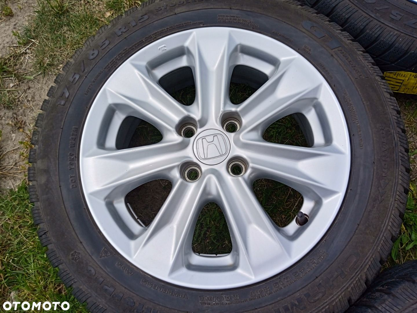 Felgi aluminiowe 4x100 Honda Insight JAzz Opony zimowe 8 mm. - 4