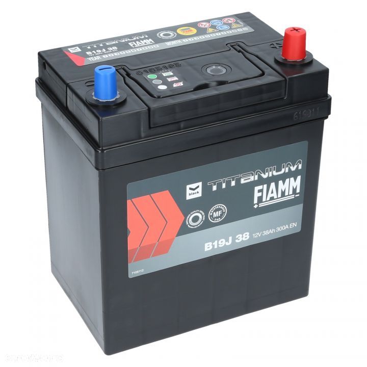 AKUMULATOR FIAMM BLACK B19J38 38Ah 300A - 1