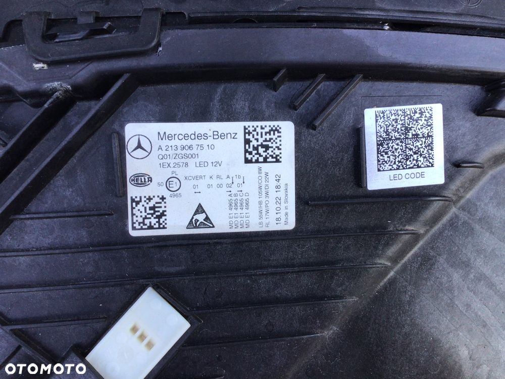 Lampa przednia lewa Mercedes E-klasa 213 Lift Multibeam Led - 5
