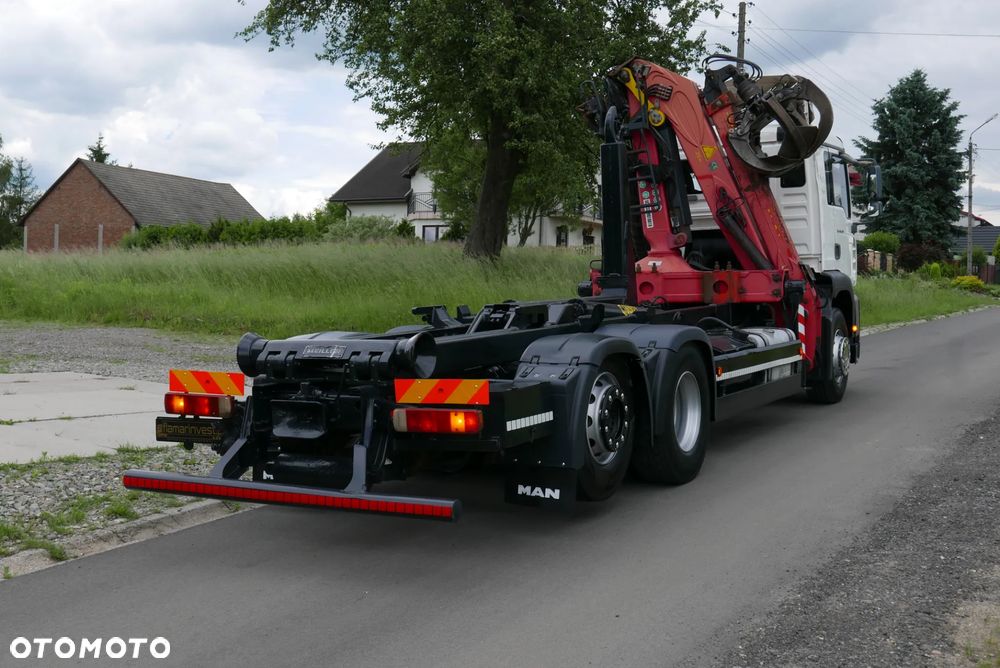 MAN MAN TGA 26.410 PALFINGER EPSILON MEILLER HAKOWIEC Z HDS Z DŹWIGIEM DO ZŁOMU KONTENERÓW ODPADÓW RECYKLINGU ODPADÓW - 4