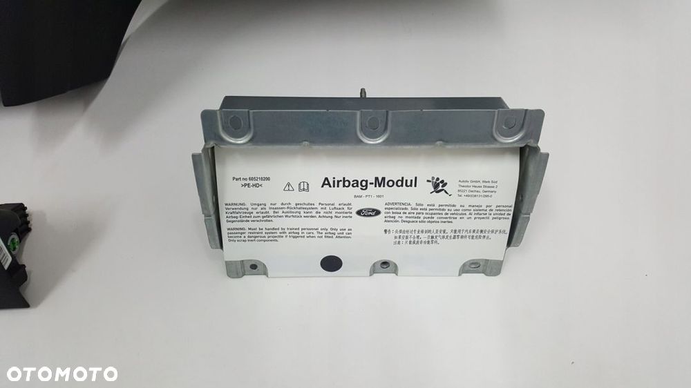 FORD MONDEO MK4 DESKA ROZDZIELCZA KONSOLA KOKPIT PULPIT PODUSZKI AIRBAG AIR BAG PASY KIT SET - 7