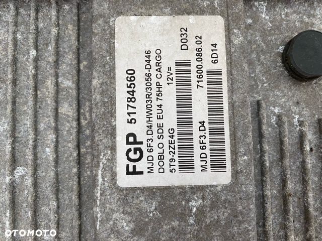 Komputer 51784560 MJD6F3.D4 Fiat Doblo 1.3JTD - 2