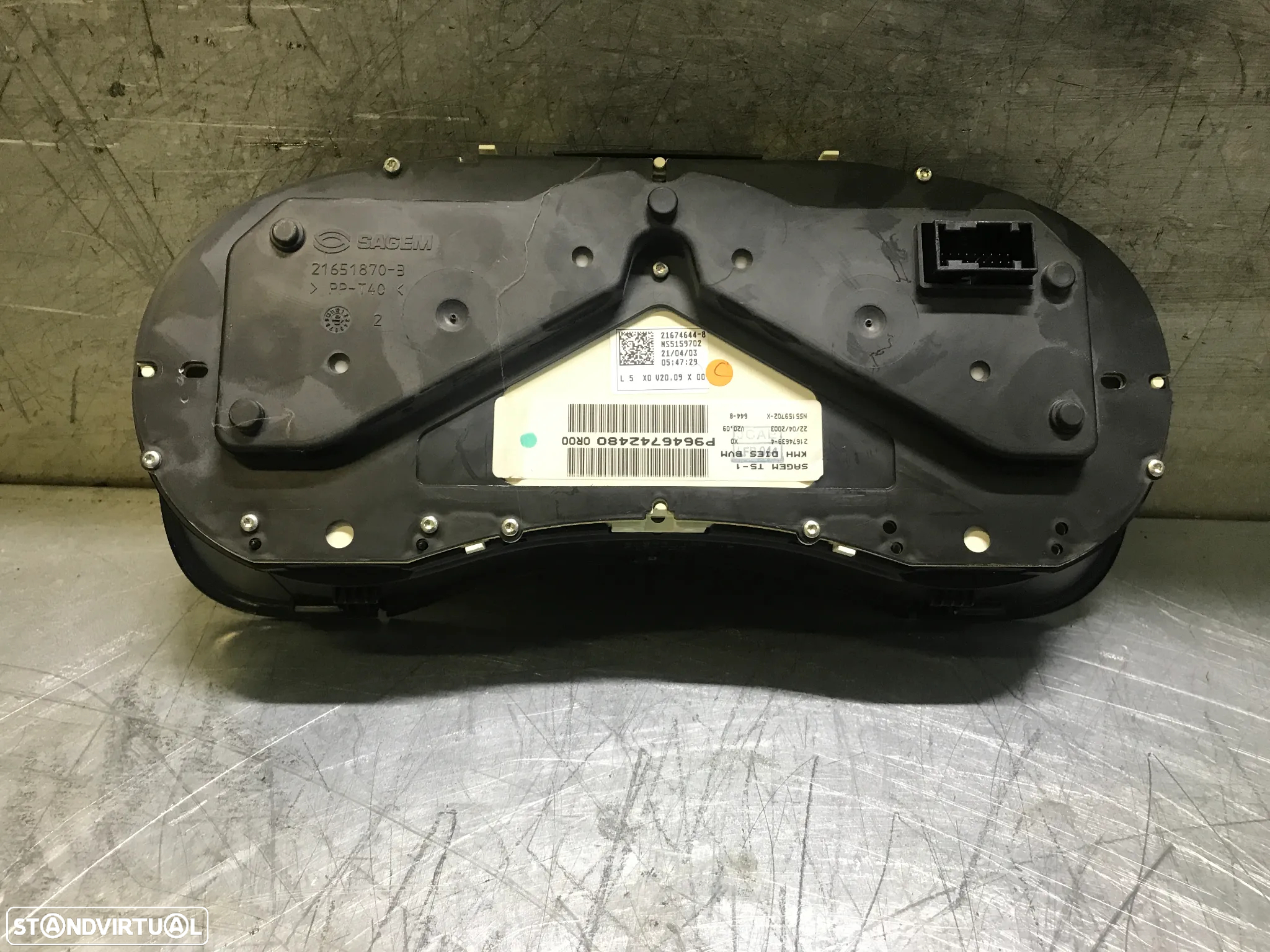 QUADRANTE  PEUGEOT 307 HDI P9636708880 P9646742480 - 4