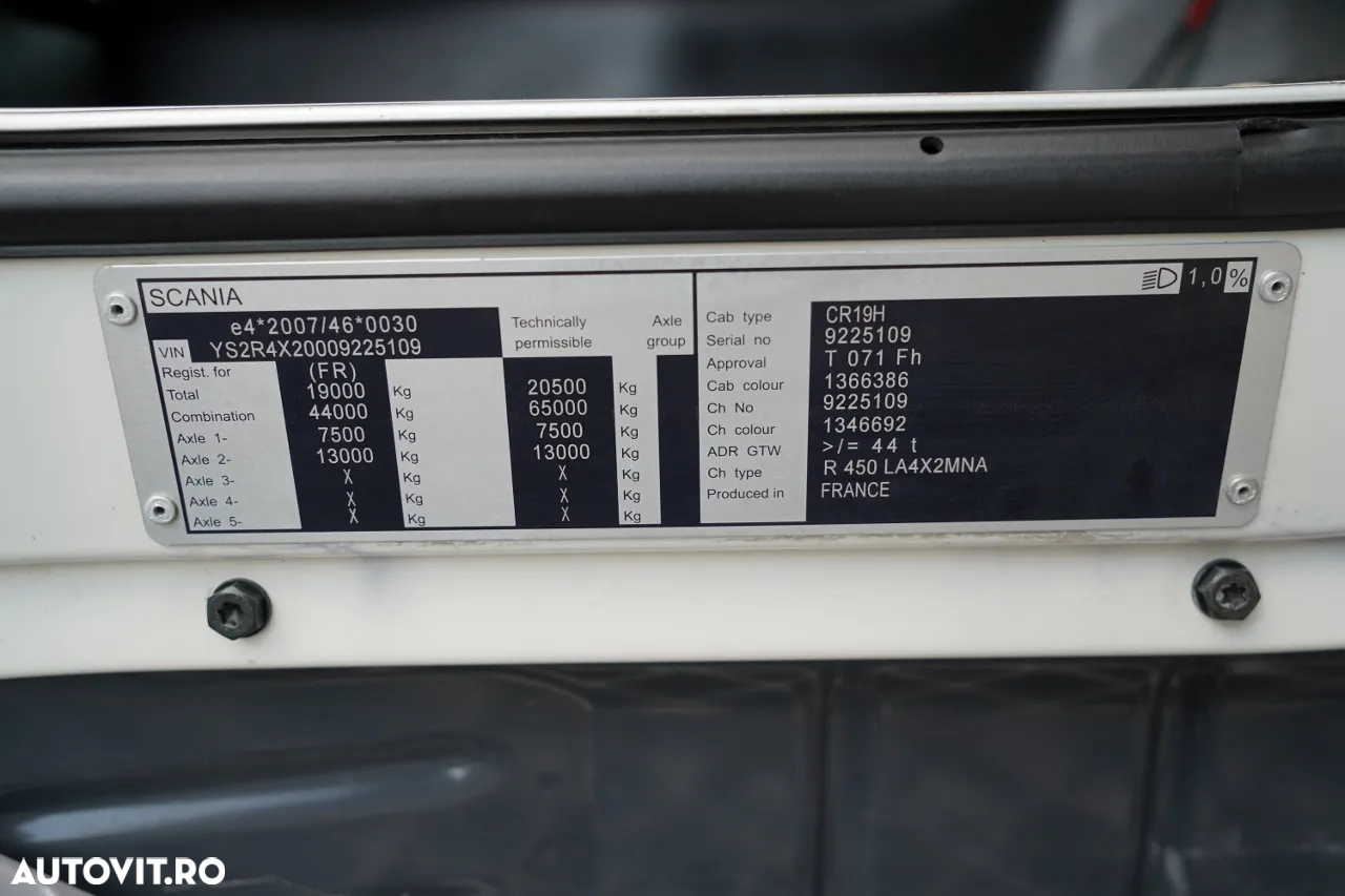 Scania R 450 / RETARDER / RĂCIRE I-PARK / CONTRACT DE SERVICE POST-SERVICE / IMPORTAT - 38