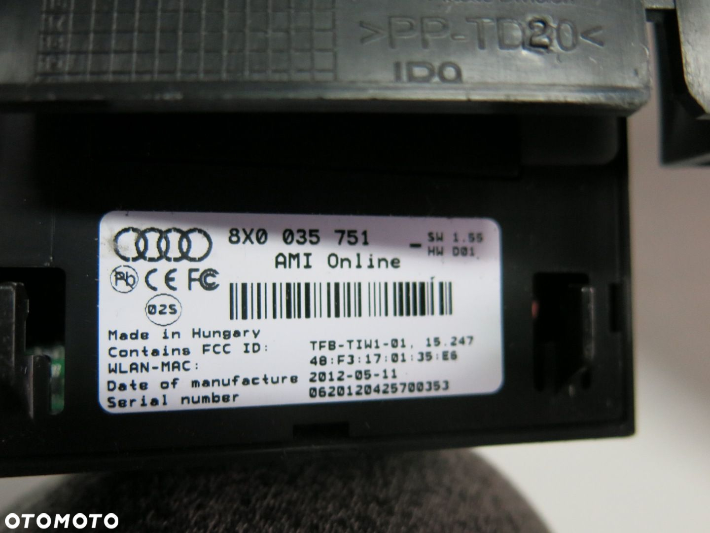 AUDI Q3 MUSIC INTERFACE ONLINE KABEL GNIAZDO CZYTNIK KART SD 8X0035751 - 3