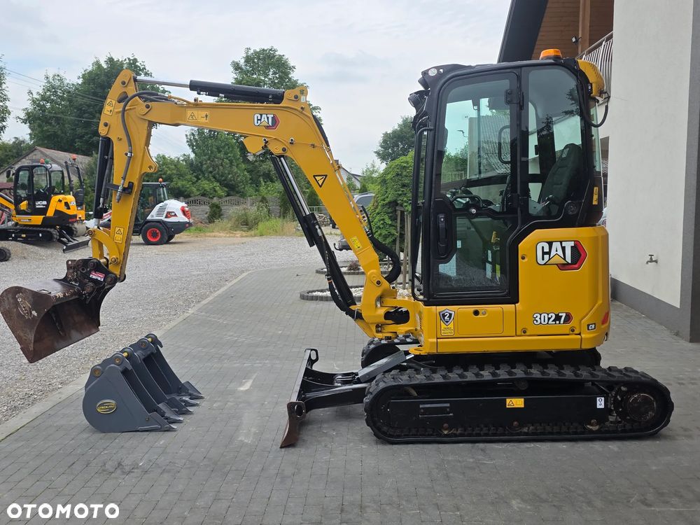 Caterpillar CAT 302.7 CR mini koparka szybkozłącze 3 łyżki piękna serwisowana 1 wł JCB sprowadzona w oryginale - 3