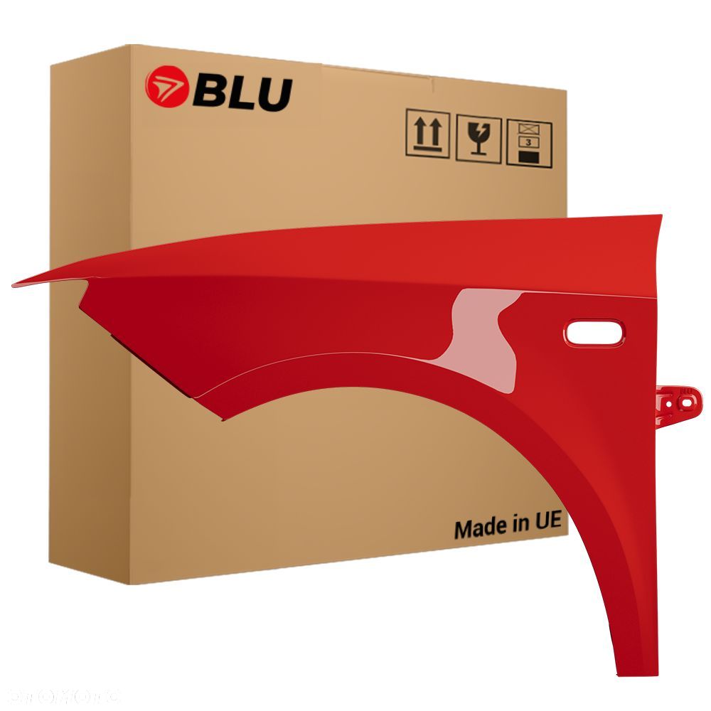 BLU Błotnik SEAT IBIZA IV 4 6J LS3Z lewy czerwony 08-17 przód Rot Dakota - 1