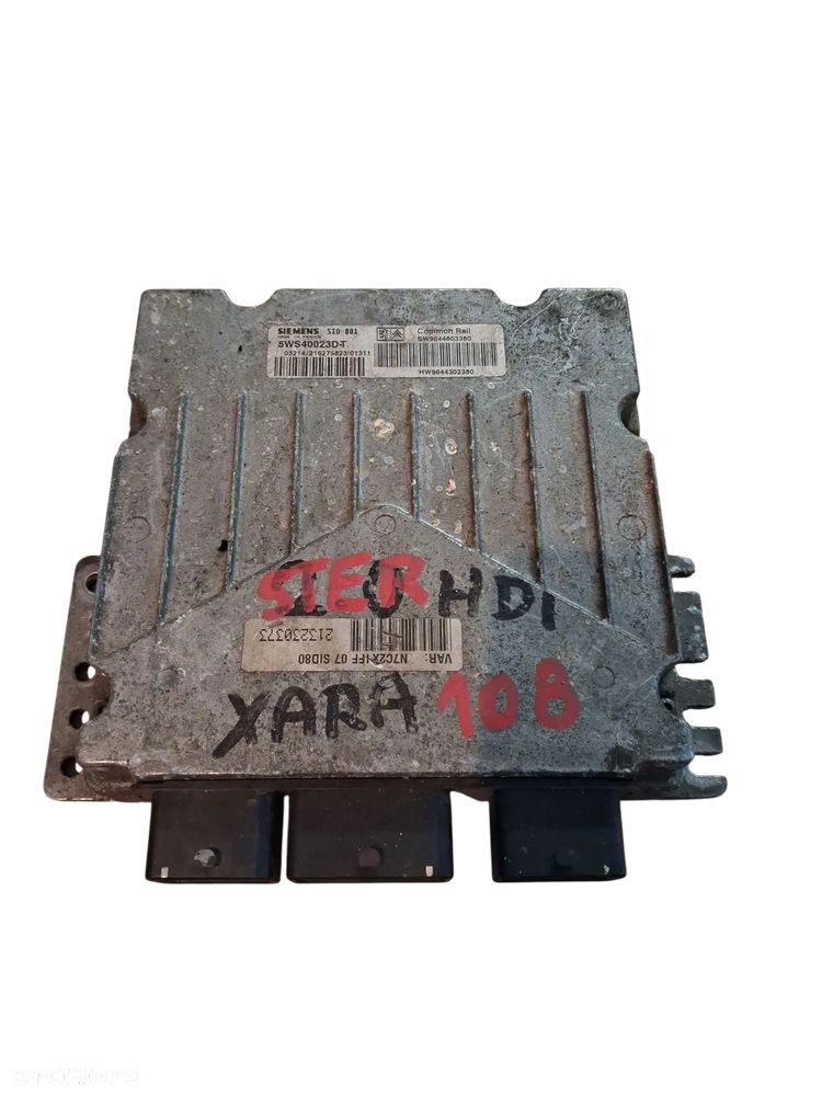 Sterownik KOMPUTER SILNIKA ECU PEUGEOT CITROEN 9645989480 - 1
