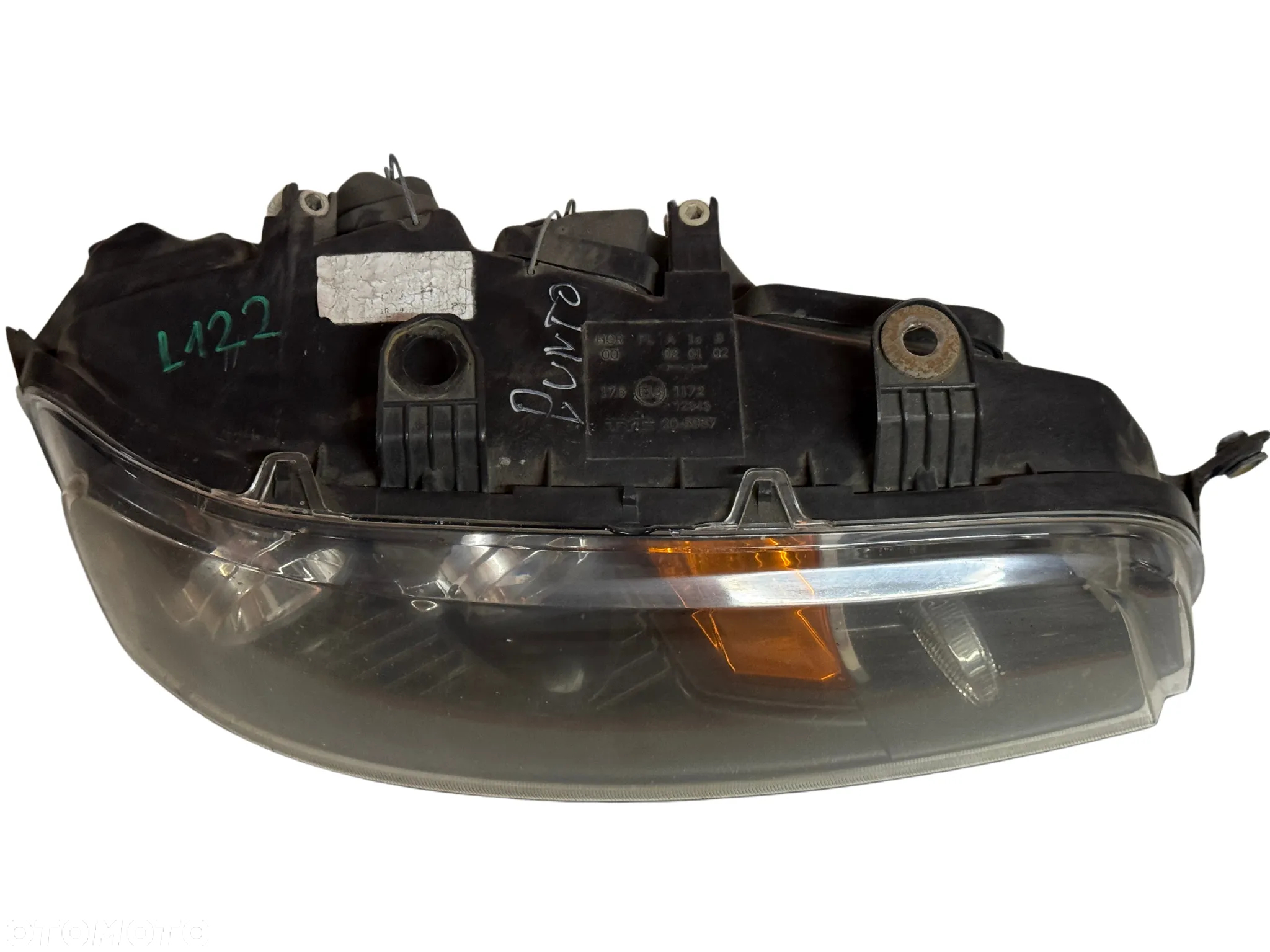 LAMPA REFLEKTOR GŁÓWNY PRAWY FIAT PUNTO II PRZEDLIFT CIEMNY ŚRODEK - 4