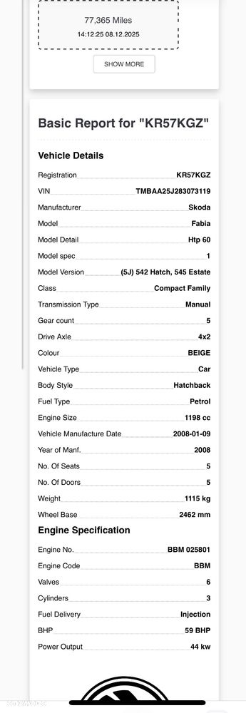 Silnik Skoda Fabia 1.2 BBM film video 70 tys kompletny - 11